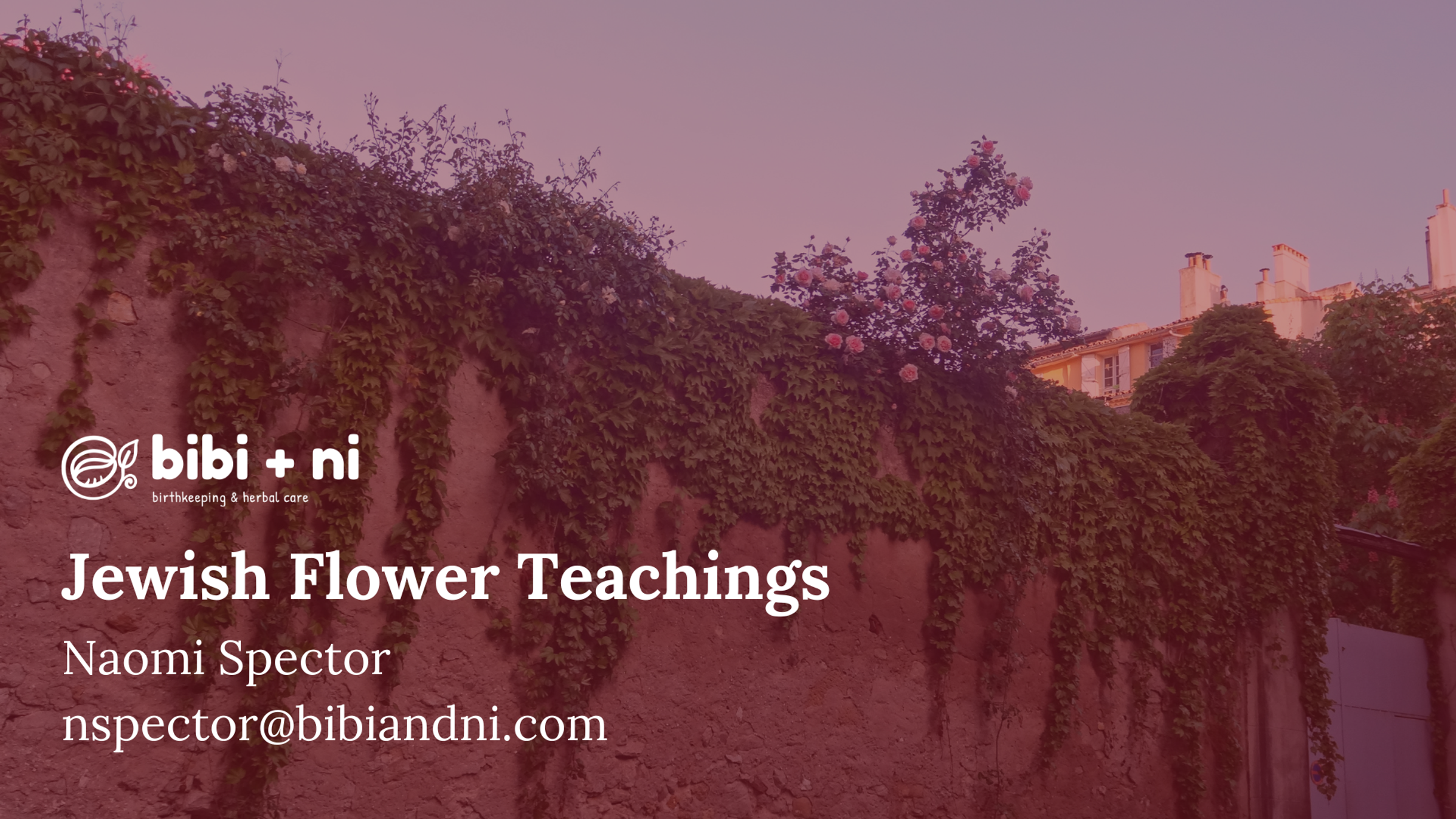 Jewish Flower Teachings